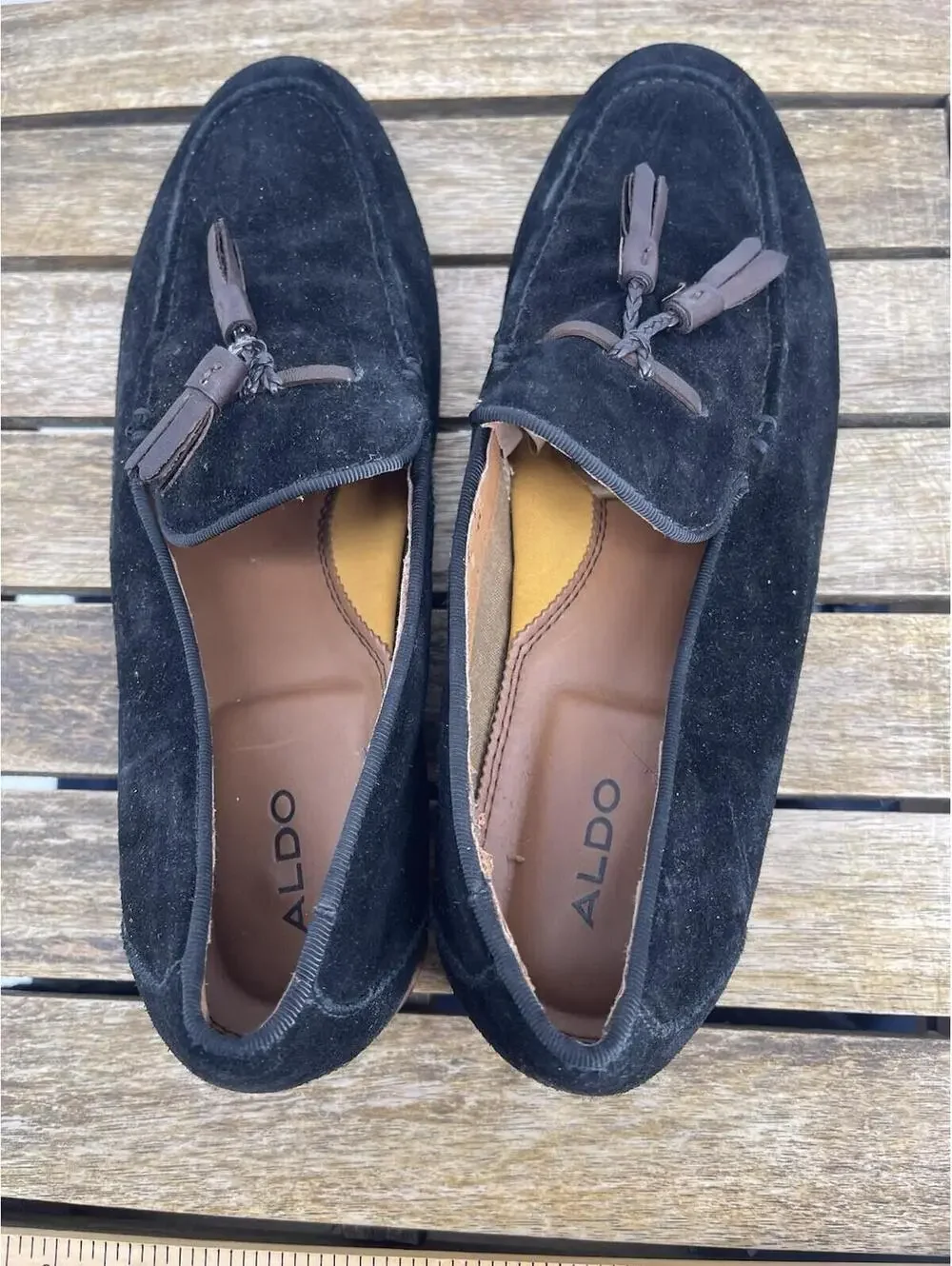 ALDO‎ Navy Suede Tassel Loafers Men’s US8 EU41